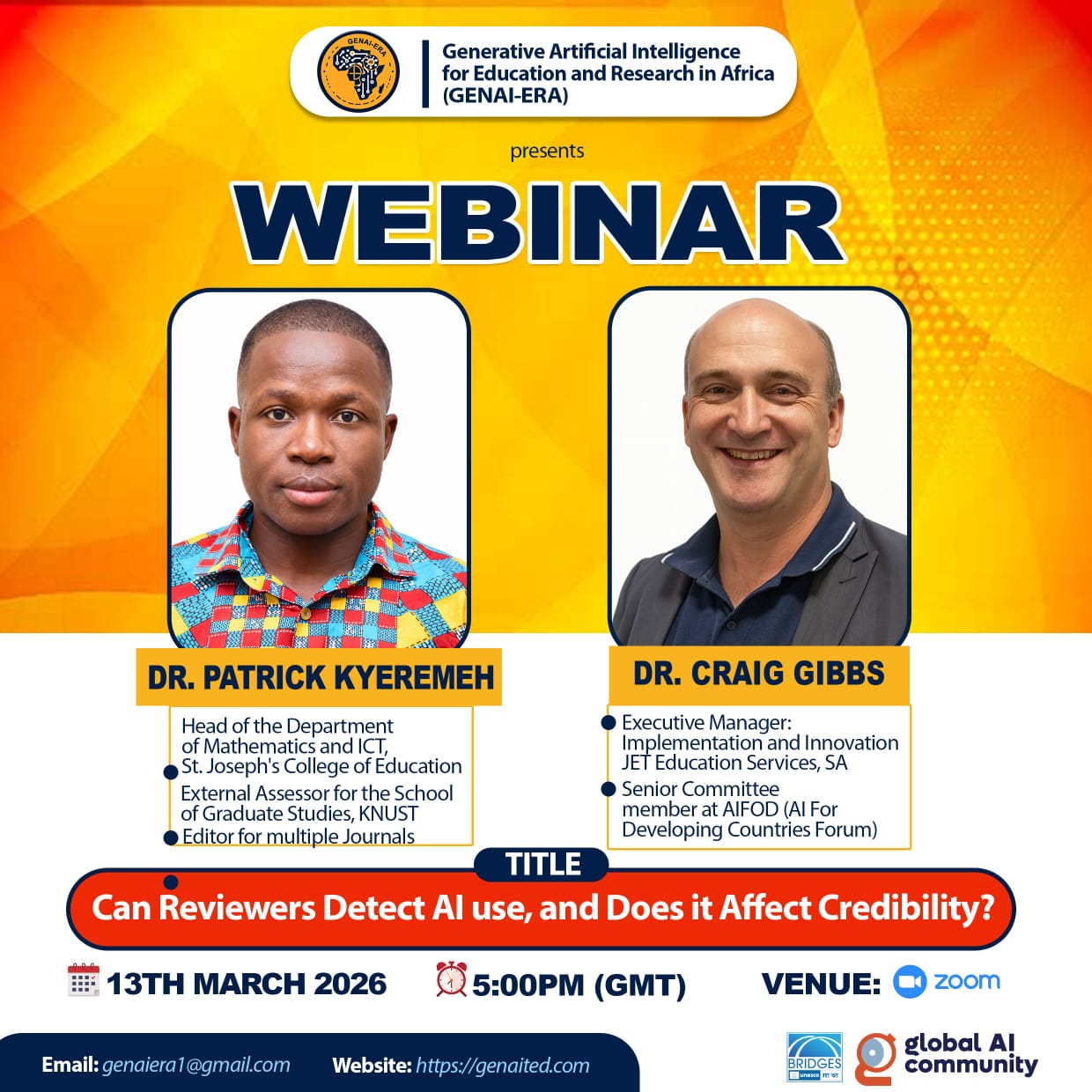 GENAI‑ERA webinar on AI detection and credibility in research